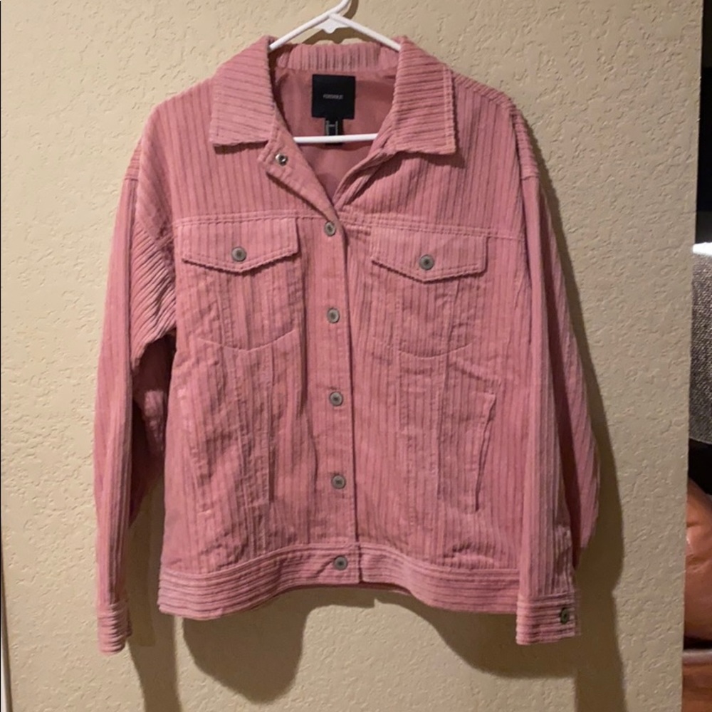Blush pink corduroy jacket